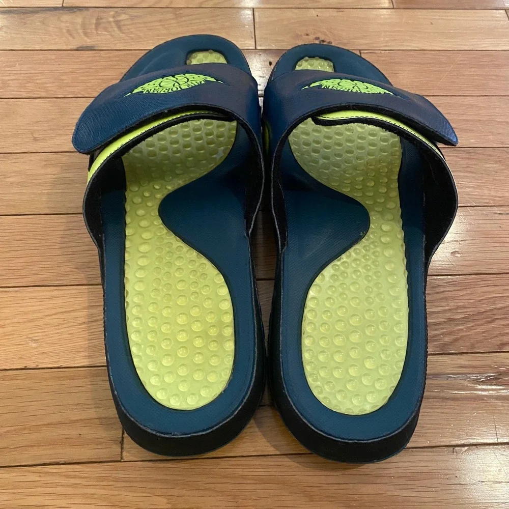 Nike Air Jordan Slides Jumpman Hydro 2 Retro‎ Flight Bred 644935-303 Size 13