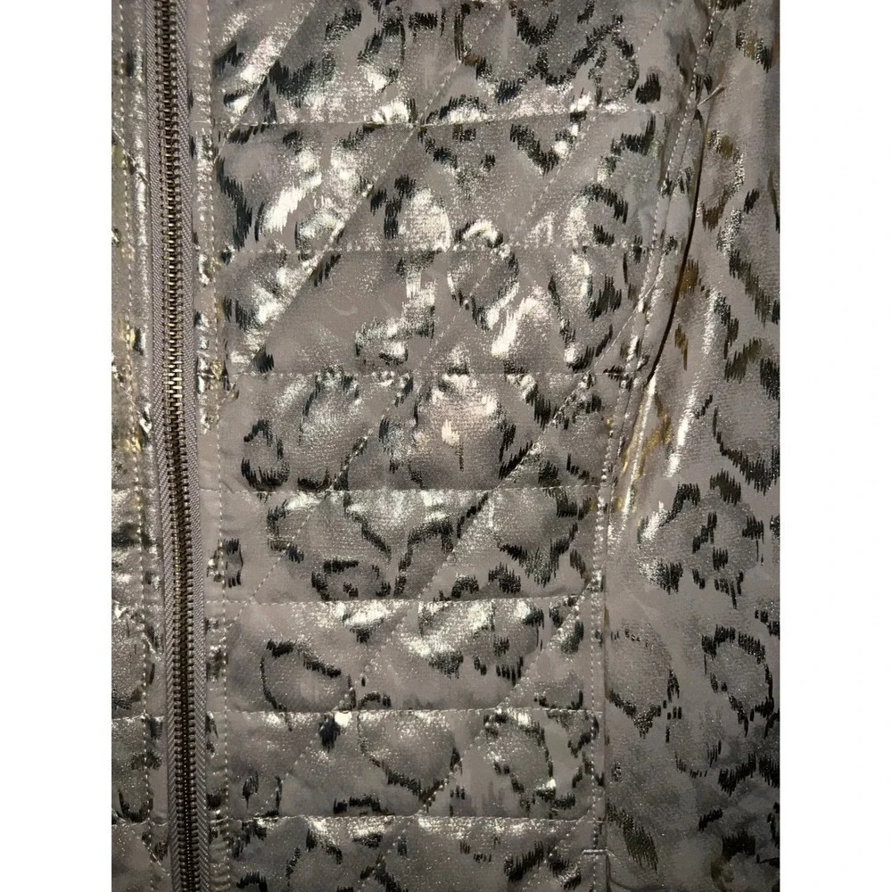 Zenergy by Chico's Gold vest sz 2 Comfy Normcore Preppy Boho
