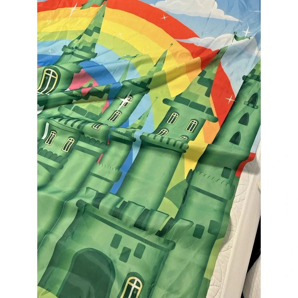 Rainbow In Sky over the Emerald City Polyester Backdrop   68