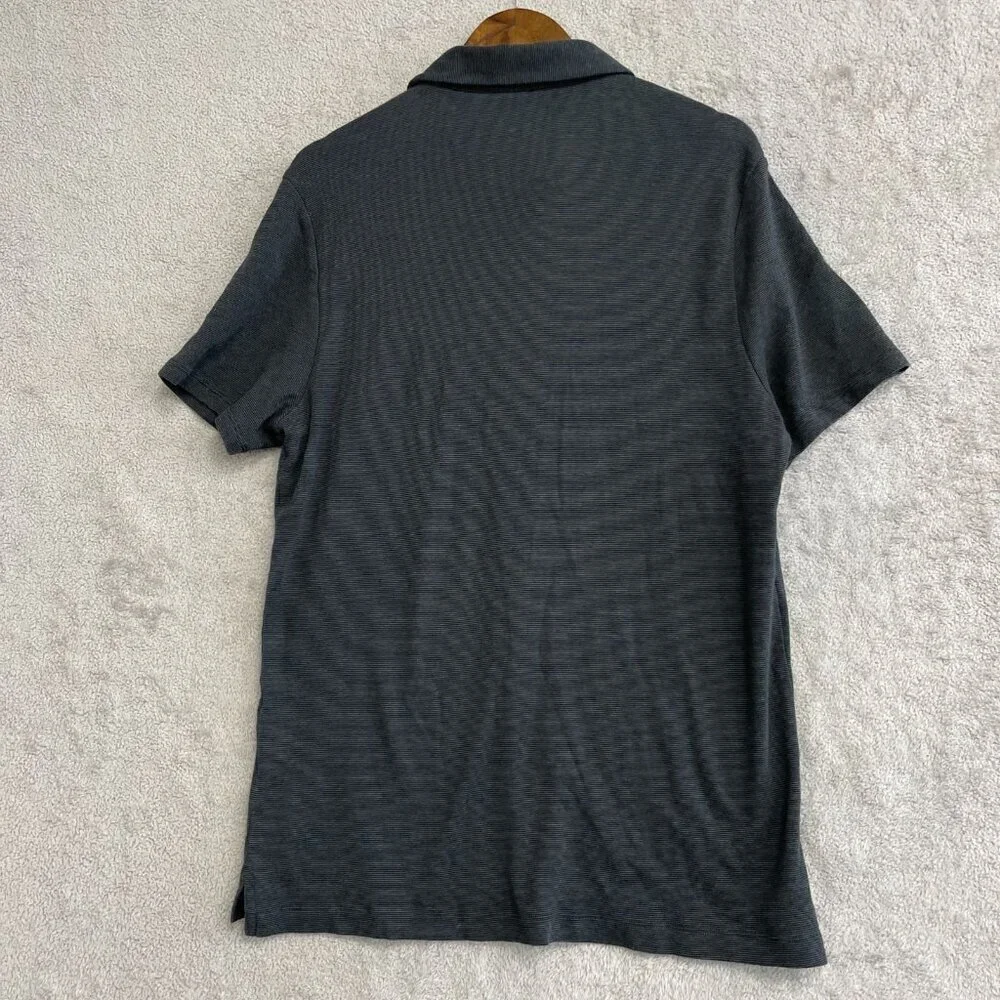 NWOT Banana Republic Men's XL Polo Shirt 100% Cotton Pinstriped