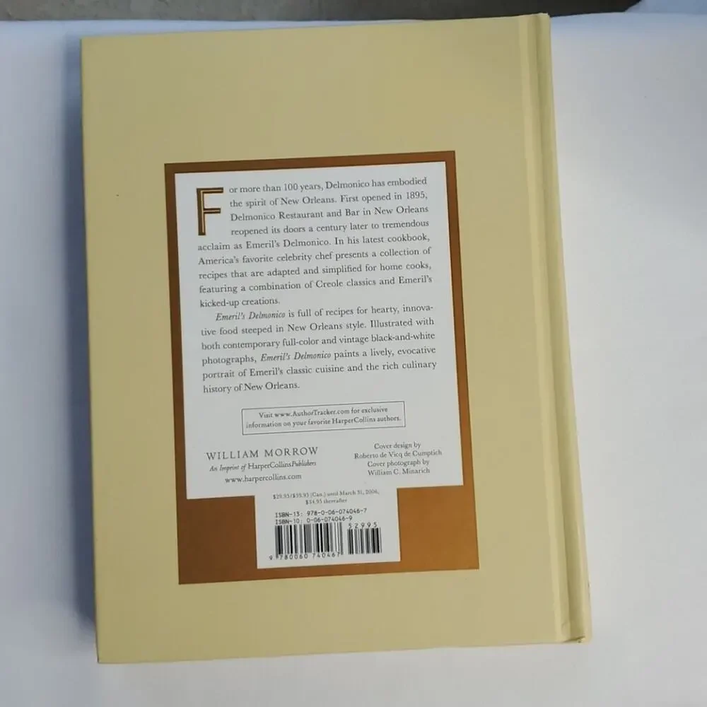 Emeril's Delmonico Cookbook Hard Cover 2005