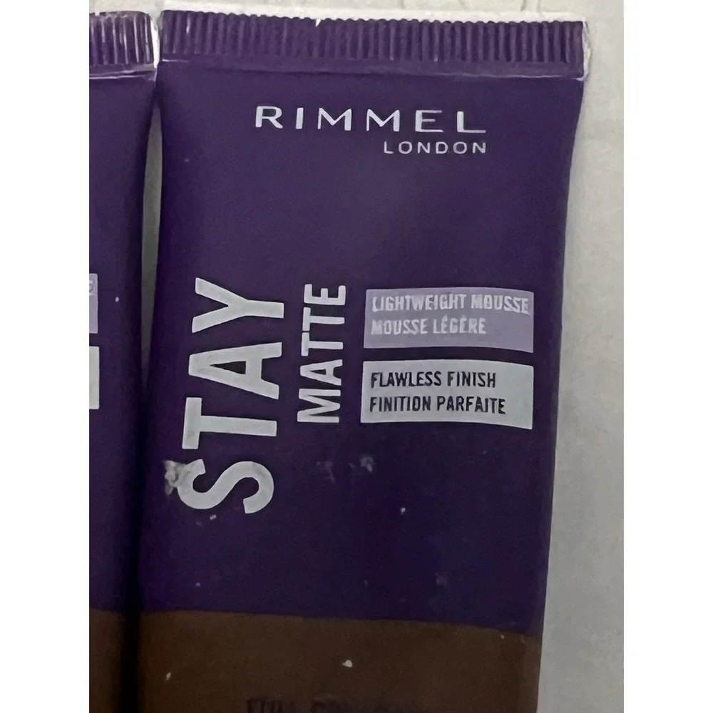 Rimmel London‎ Foundation Stay Matte 603 Chocolate 1 Oz Full Coverage Lot Of 2