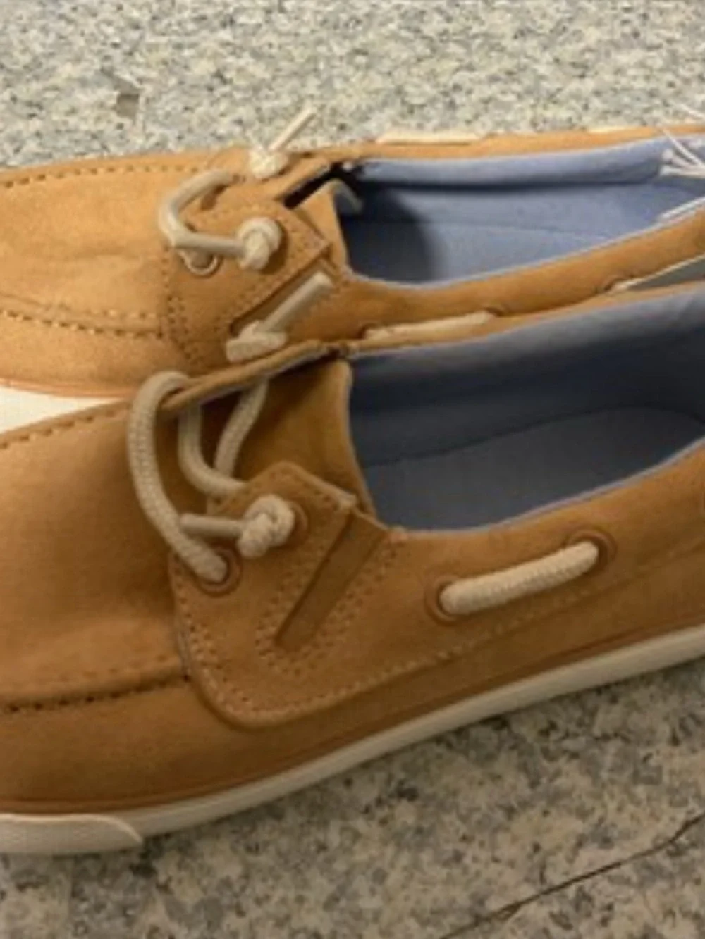 NEW- Kids Sz.5 Cat & Jack Reece Slip On Boat Shoes Beige Casual loafers