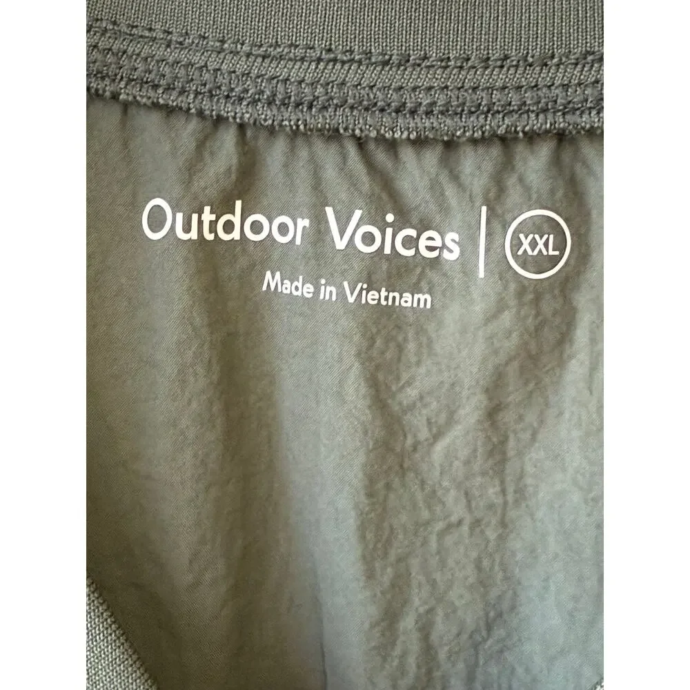 Outdoor Voices RecTrek‎ Vest Men XXL Green NEW V-Neck Gorcpre Activewear