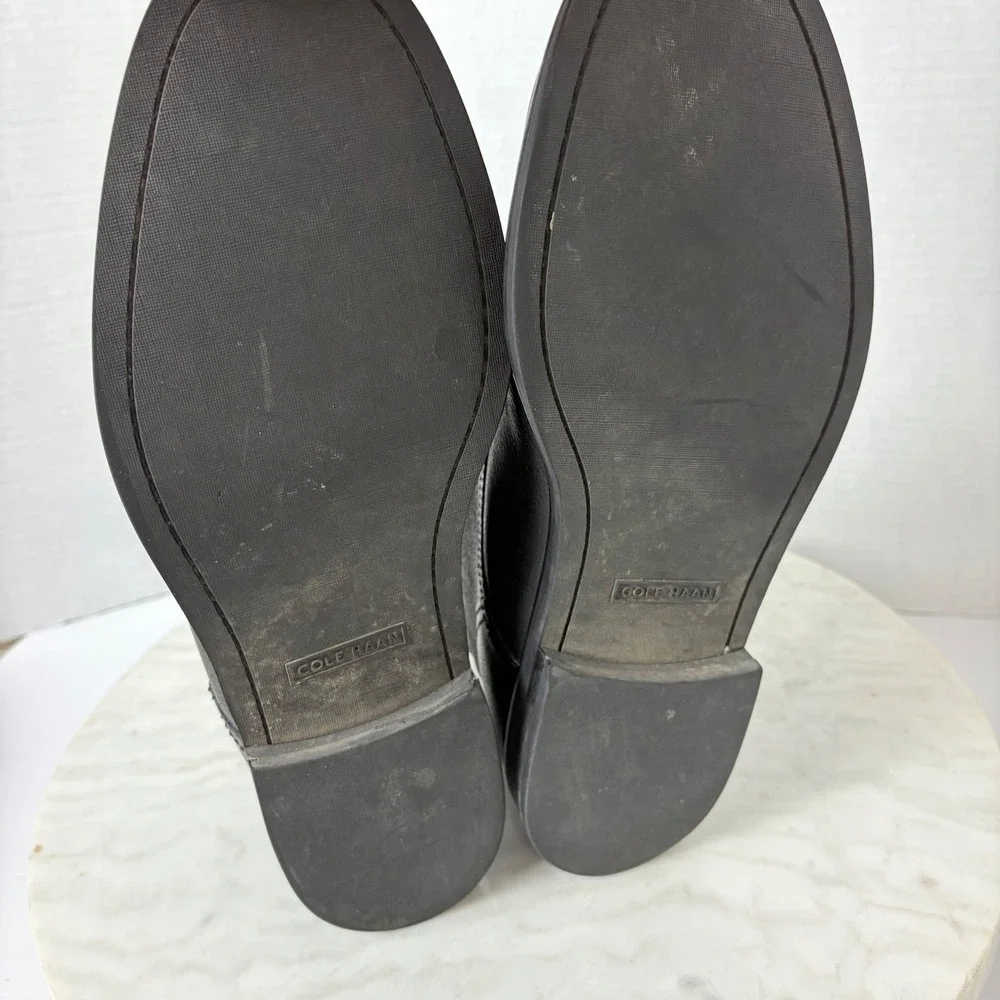 Cole Haan Men's Ankle Chukka Boots Black Leather Lace Up‎ Dress Shoes Size 11.5M