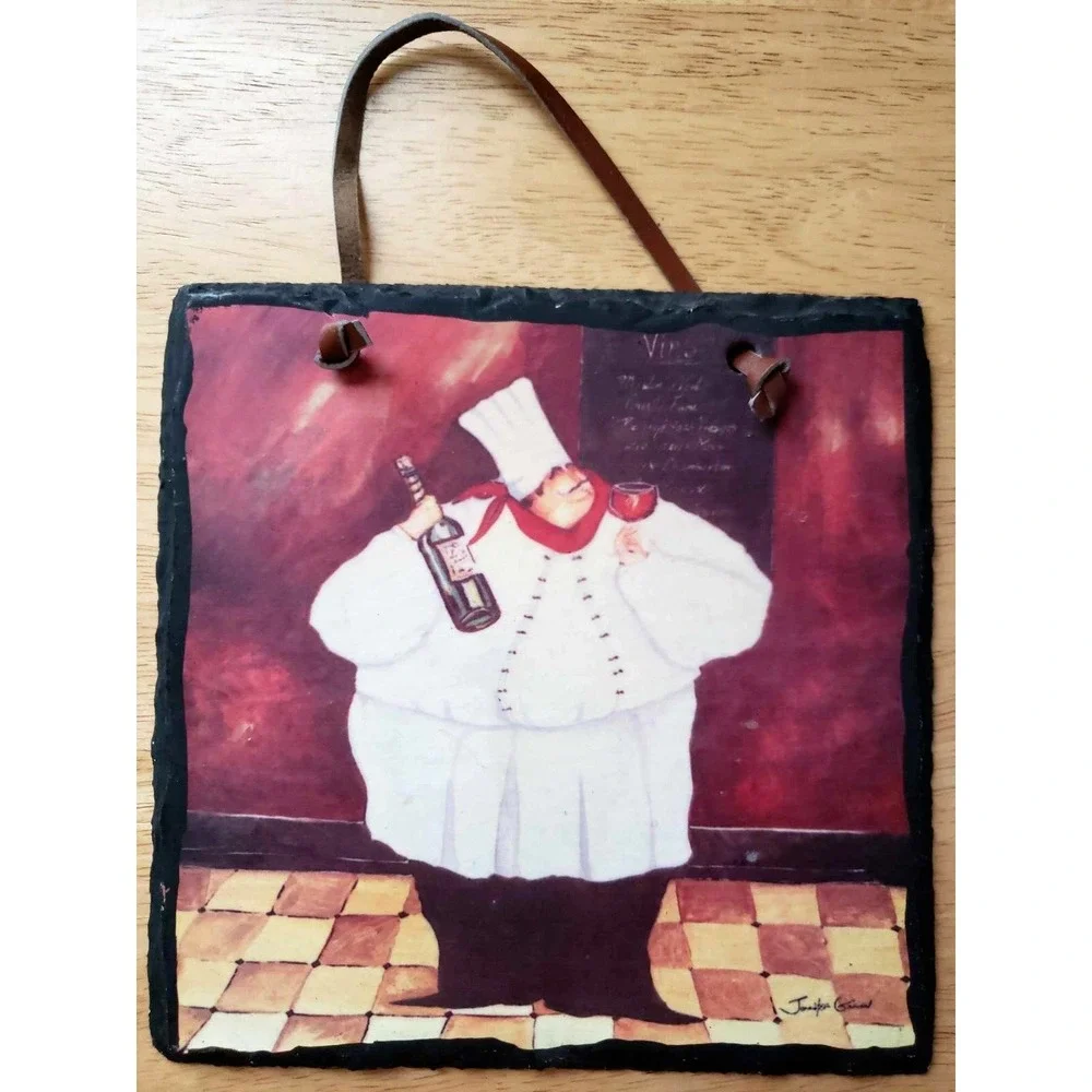 Jennifer Garant Chef Tile Wall Plaque 6.5