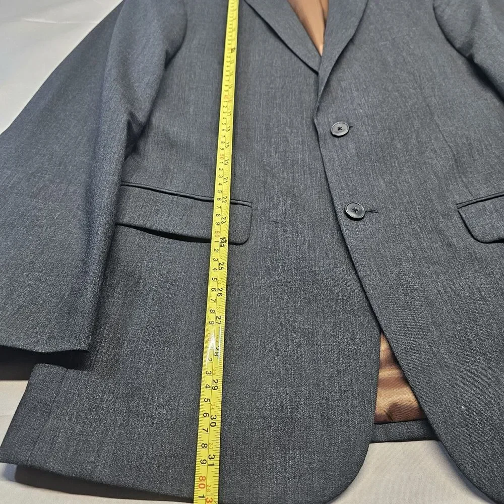 Joseph Jos. A.‎ Bank Joseph Blazer Sports Coat Dark Gray 40L Solid Slim Fit