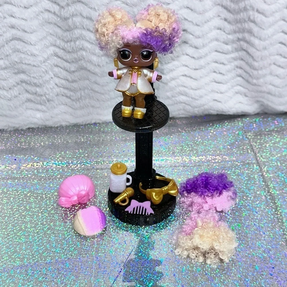 L.O.L. SURPRISE! Hairvibes Series Supa Star Doll/Wigs/Bow/Bottle/Outfit/Comb