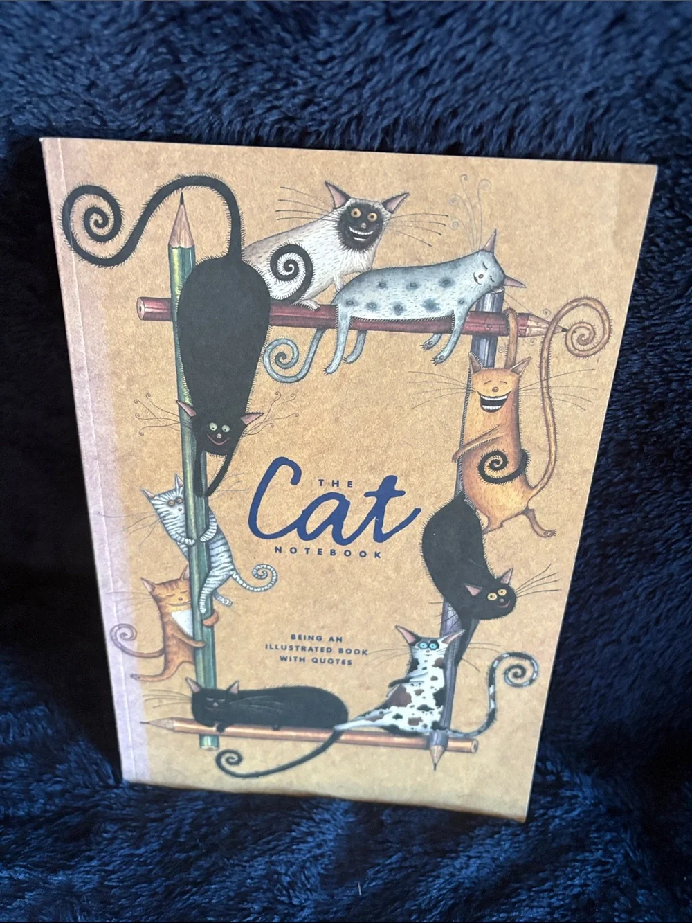 Cat Notebook — Brown Illustrated Cats Journal