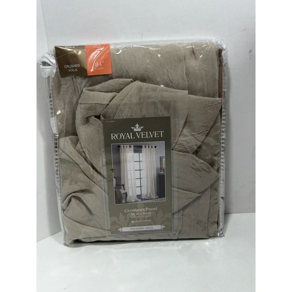 JCP‎ Royal Velvet Grommet Panel Crushed Voile 50