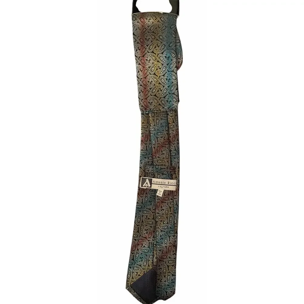 Antonio Ricci Tie‎ With Handkerchief New Paisley