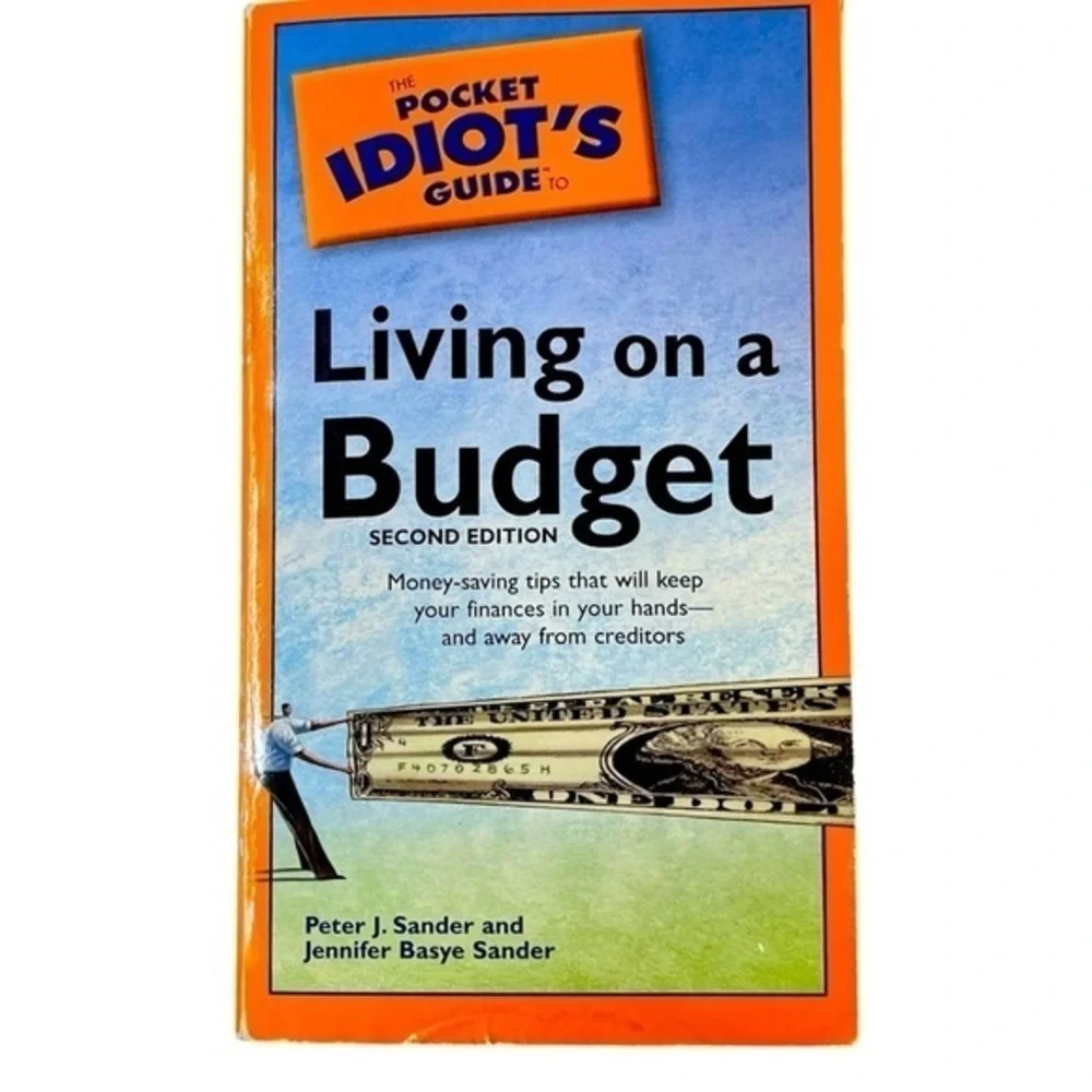 Living on a Budget by pocket idiot’s guide soft cover money saving tips