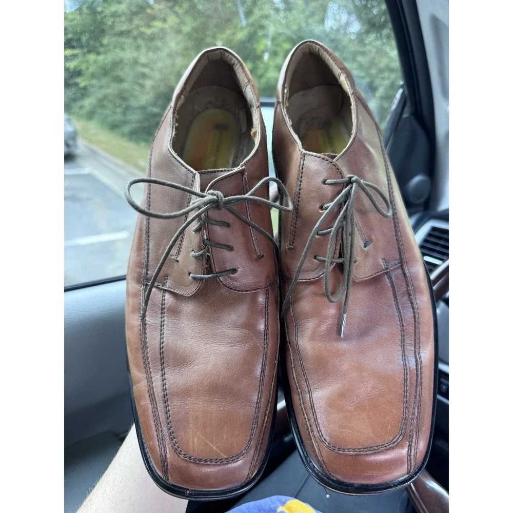 Dockers Brown Leather Dress Shoes Mens Size 13 Office Church. Peeling Inside