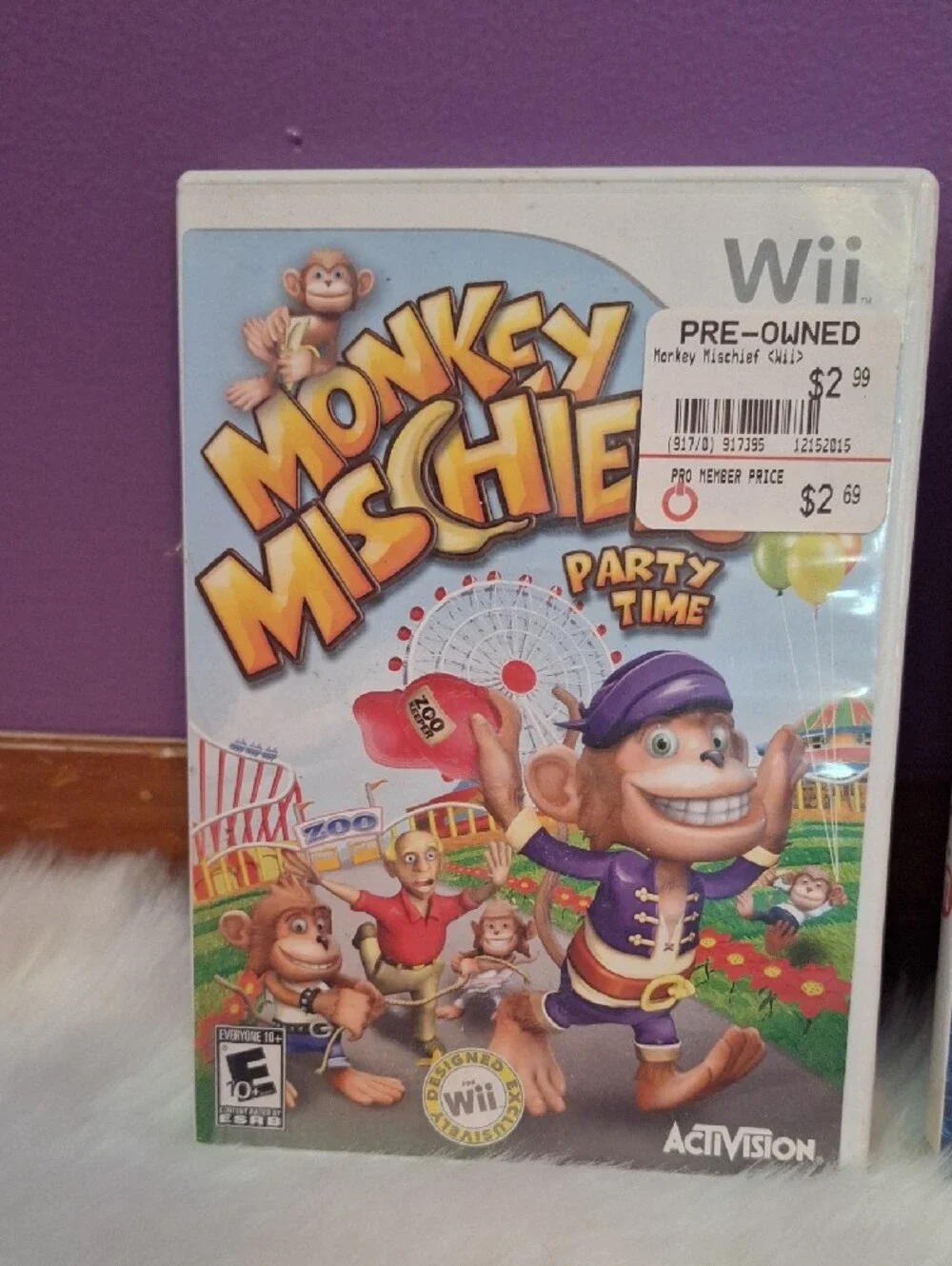 Wii WALL•E & Wii Monkey Mischief Set Of 2 Games