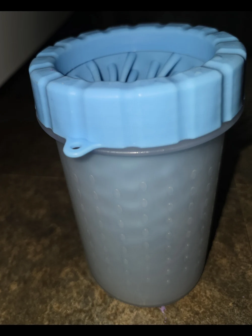 New Blue Portable Silicone Dog Paw Washer Paw Cleaner Sz M-L