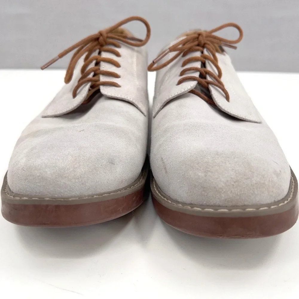 G.H. Bass & Co. Pasadena Mens Tan Suede Non Marking Shoes Derby Oxford Bucks 12M