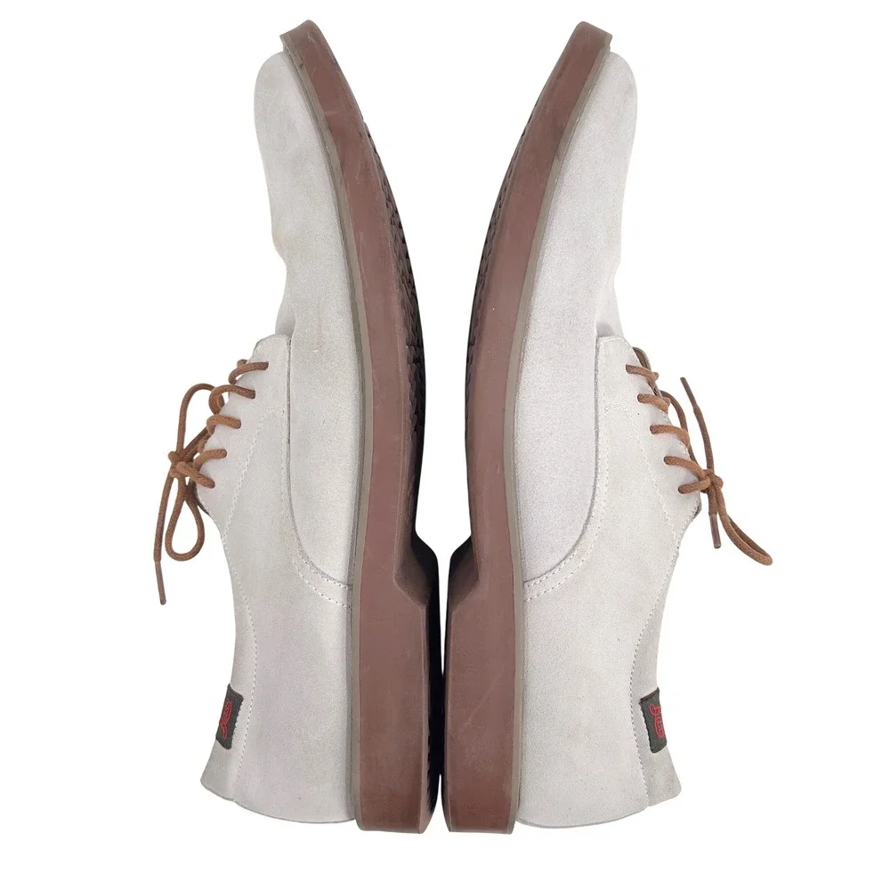 G.H. Bass & Co. Pasadena Mens Tan Suede Non Marking Shoes Derby Oxford Bucks 12M