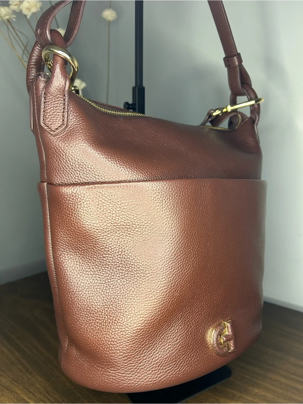 Cole Haan NWOT Essential Soft Leather Bucket Bag