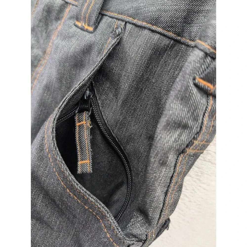 Aperture Slim Fit Denim Look Snowboard Pants 10,000 MM Waterproofing Men's Small