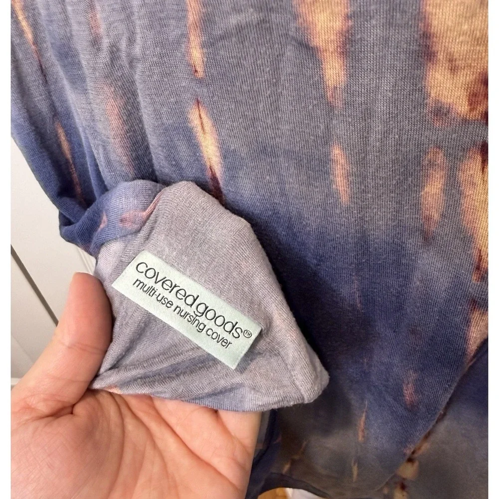 Covered Goods Womens Multi‎ Use Nursing Cover OS Tie Dye Breast Feeding Stretch