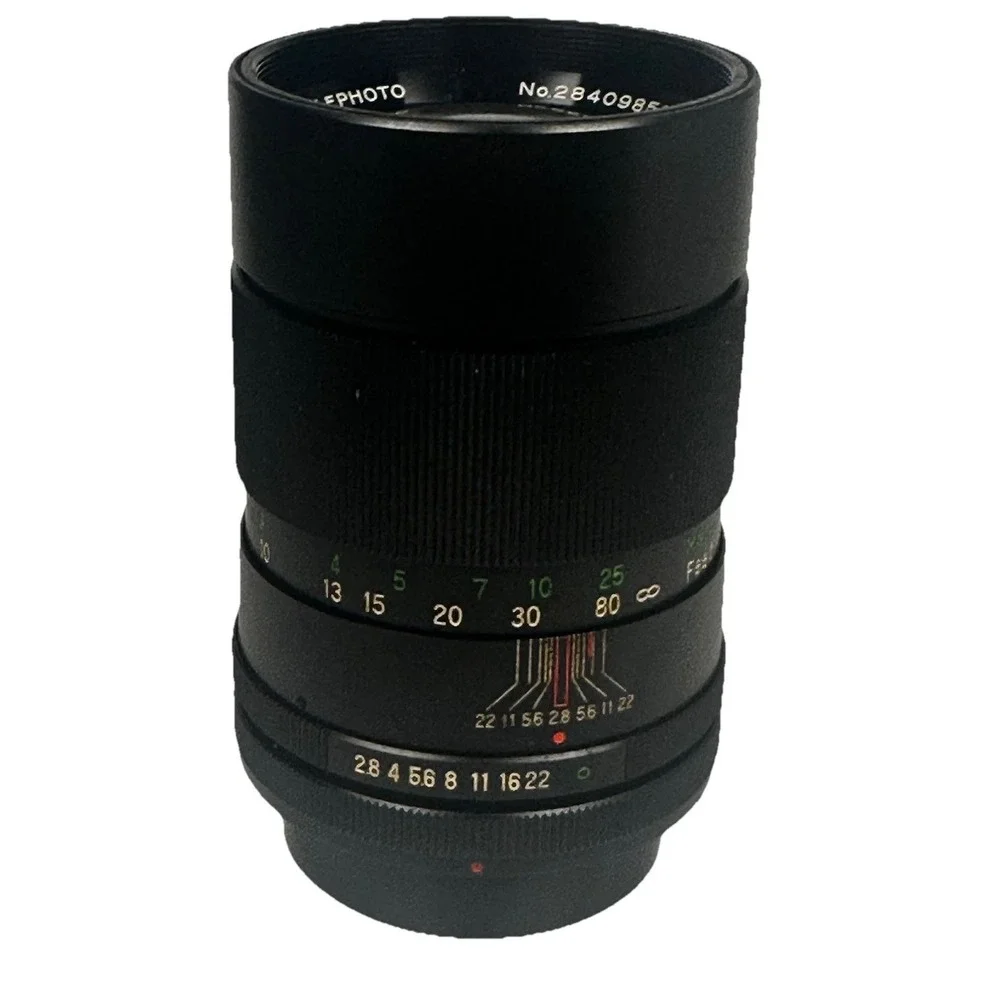 Vintage Vivitar 135mm f/2.8‎ Auto Telephoto Lens Minolta, Canon, Nikon…w/case
