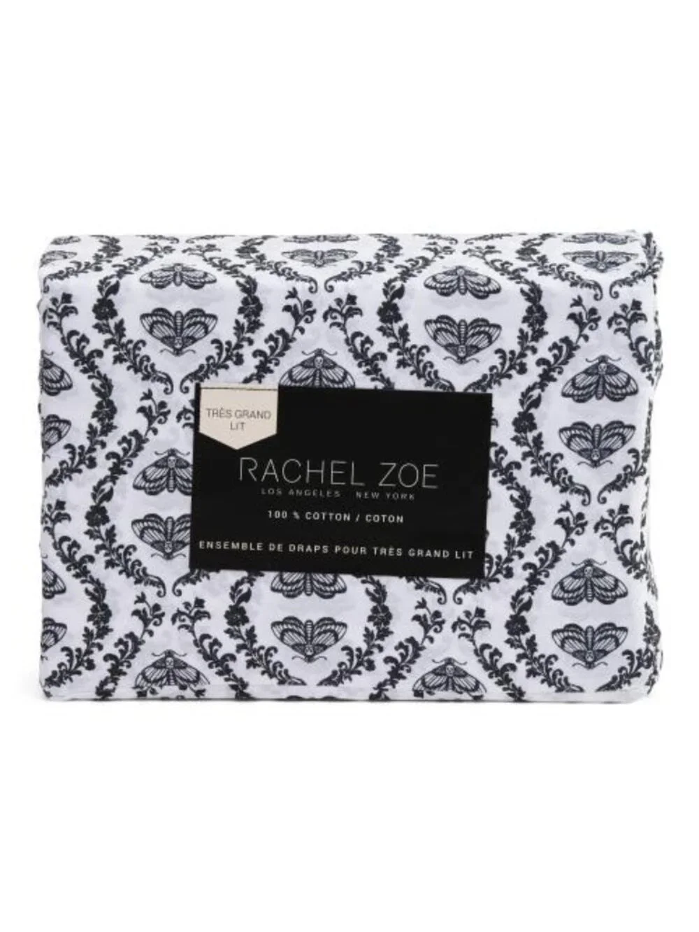 RACHEL ZOE Moth Damask Sheet Set