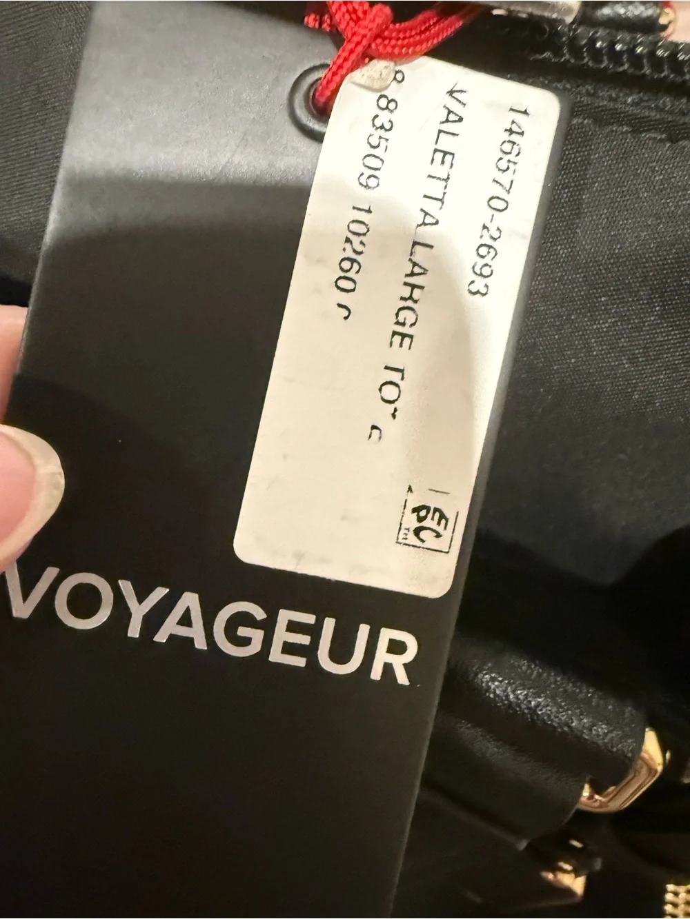 Tumi black tote