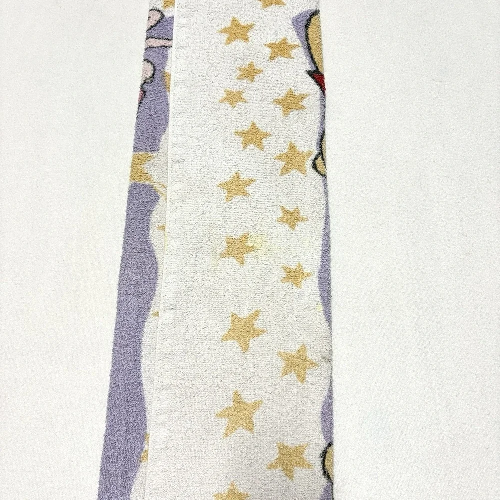 Vintage Winnie the Pooh Towel 90s Piglet Stars Bath Beach Towel Made USA Cotton