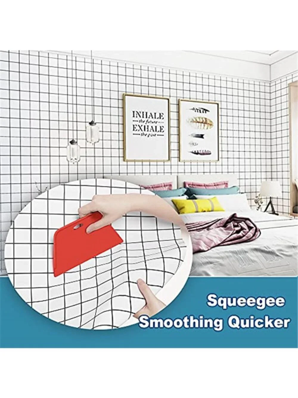 Wallpaper Smoothing Tool Kit Peel Stick Contact Paper Vinyl Squeegee Scraper