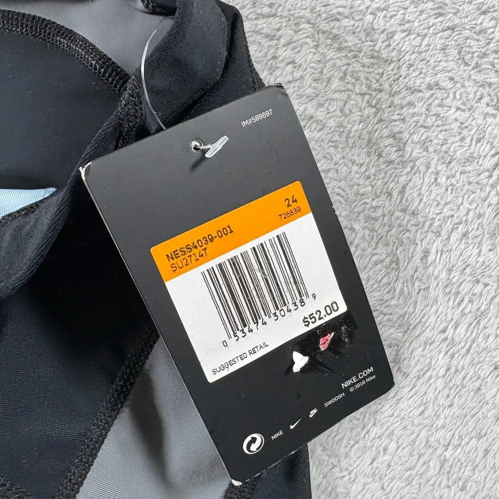 Nike Victory‎ Performance Jammer Boys 24 Black Gray Colorblock Wrinkle Resistant