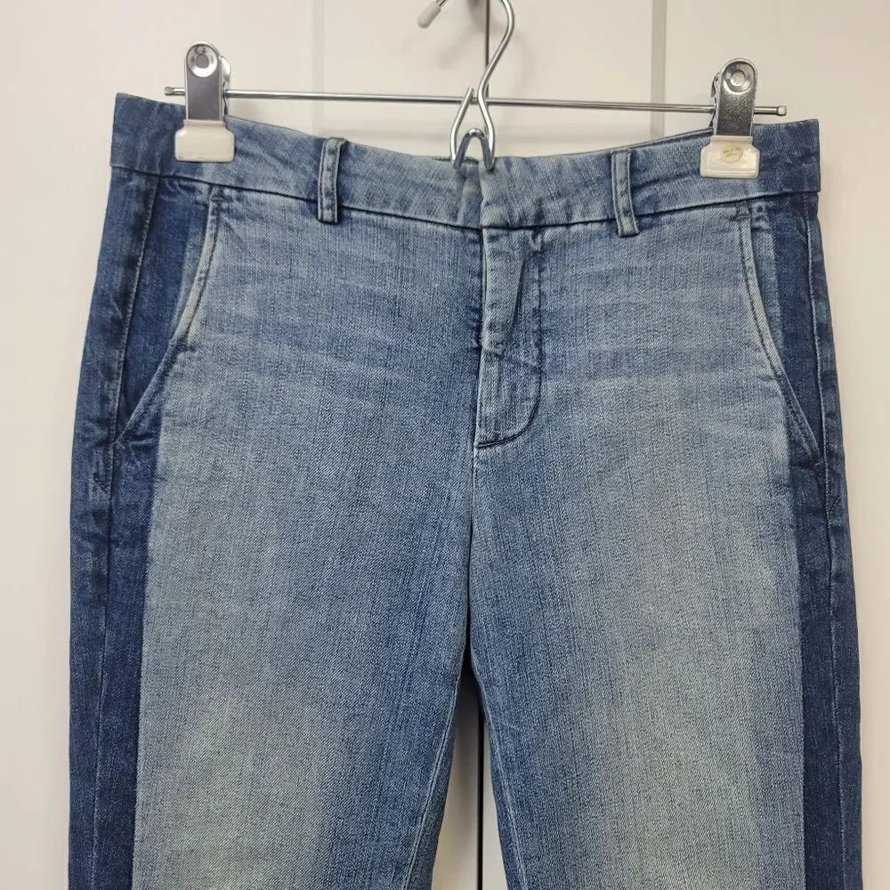 Vince Strapping Sunset Blvd Tuxedo Stripe Jeans, 26