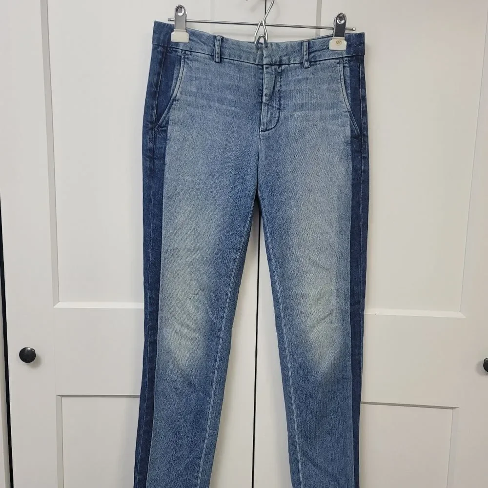 Vince Strapping Sunset Blvd Tuxedo Stripe Jeans, 26
