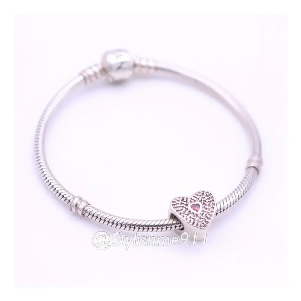 Authentic PANDORA Sweetheart Charm - 791555CZS
