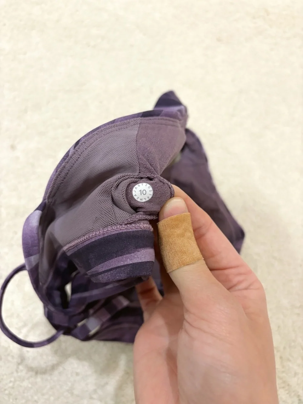 Lululemon Free To Be Serene Bra Shadowed Smoked Mullberry Purple Size 10