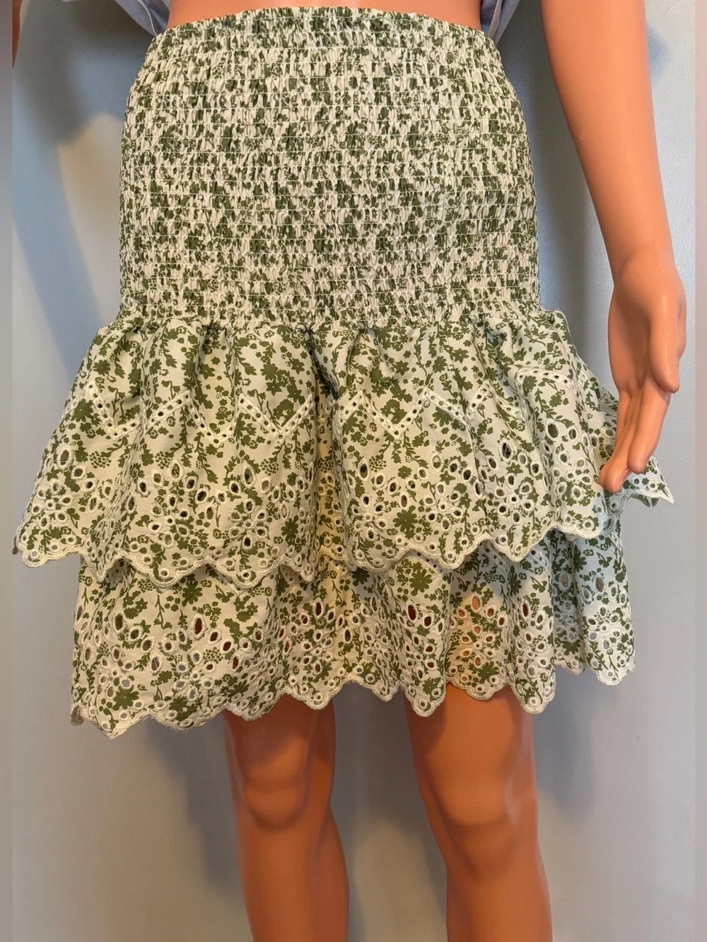 Fandy Lokar Elastic Waist Printed Slim  Skirts Women Fashion