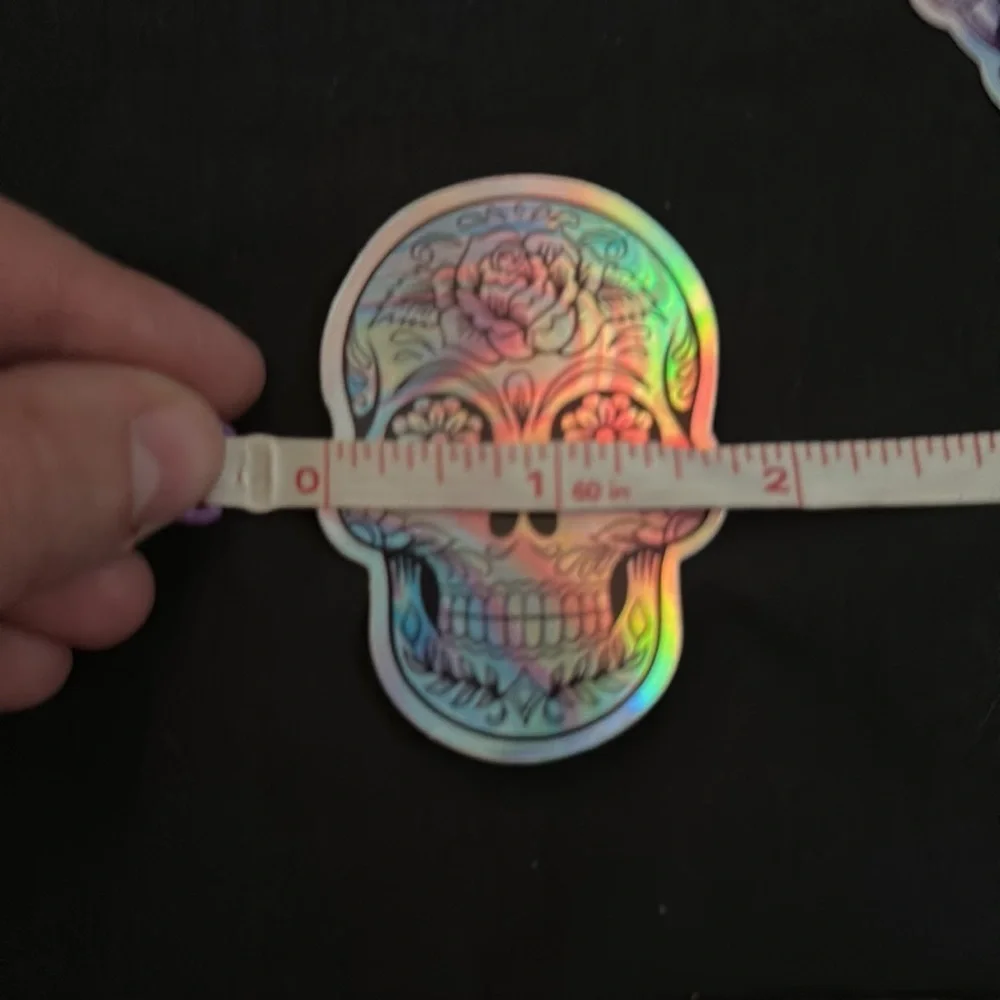 Holographic skull stickers/decals