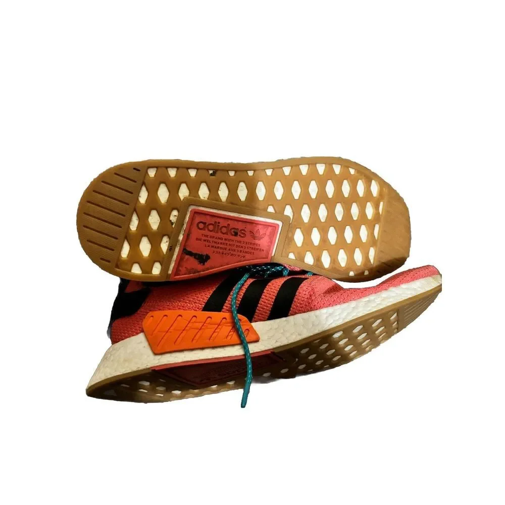 Adidas NMD R2 Boost Sneakers Size‎ 13 Men's Orange Athletic Shoes