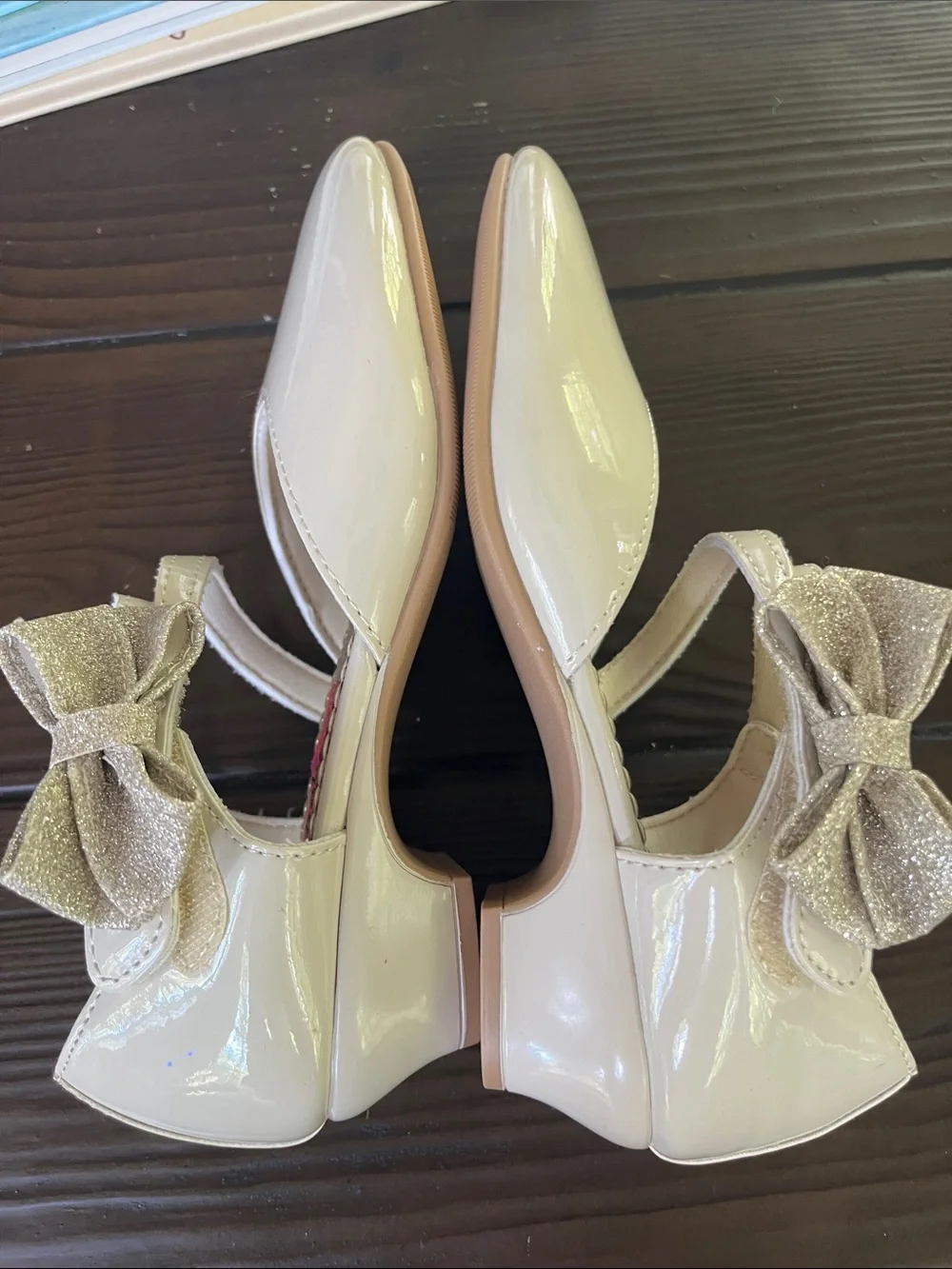 Rachel Shoes cream patent