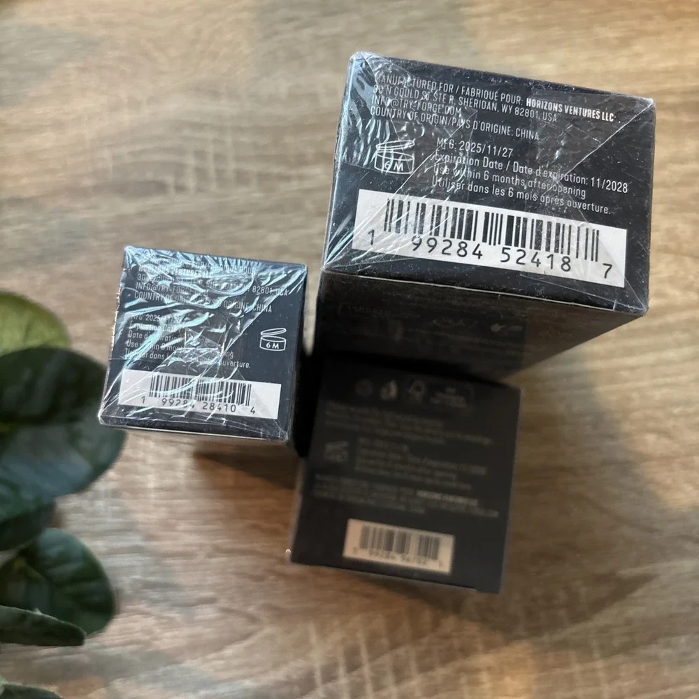 LOT OF 3 Forge Skin Rejuvenating Tallow Balm Face Wash Revitalizing Serum Men