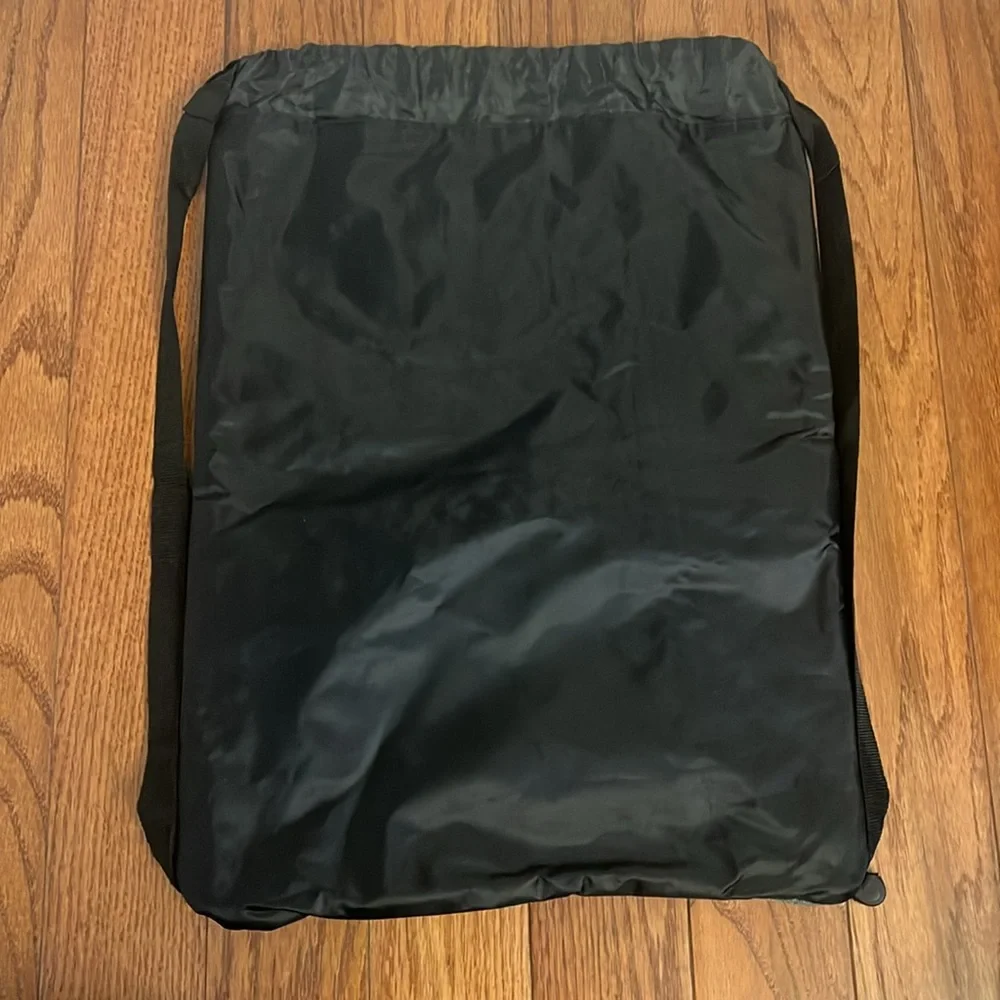 Leeds Trace3 Dell Tech Gray Black Deluxe Slim Drawstring Backpack Sportspack