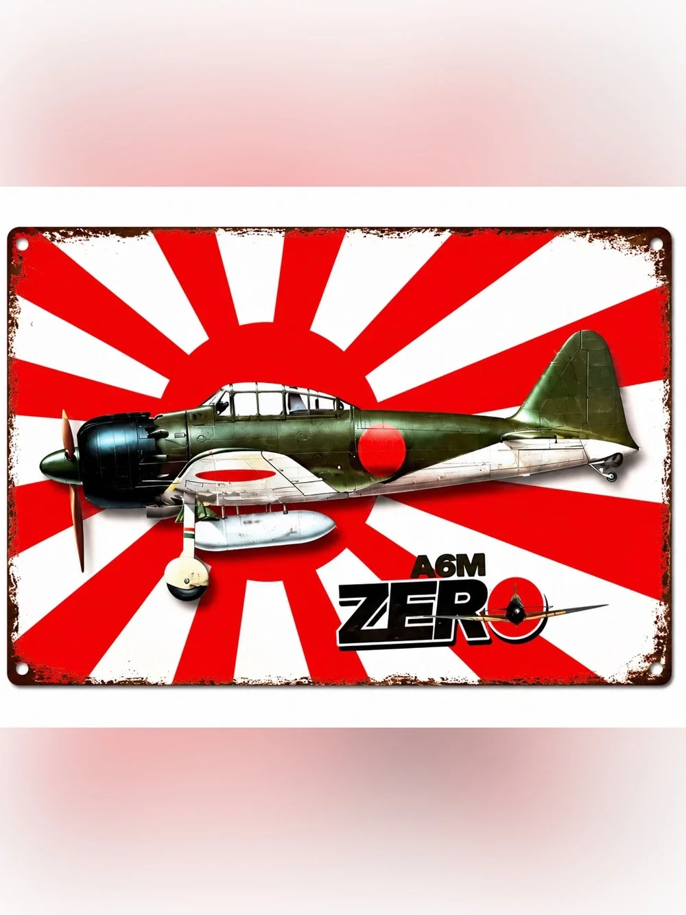 NEW Heavy Duty Steel A6M Zero Metal Sign