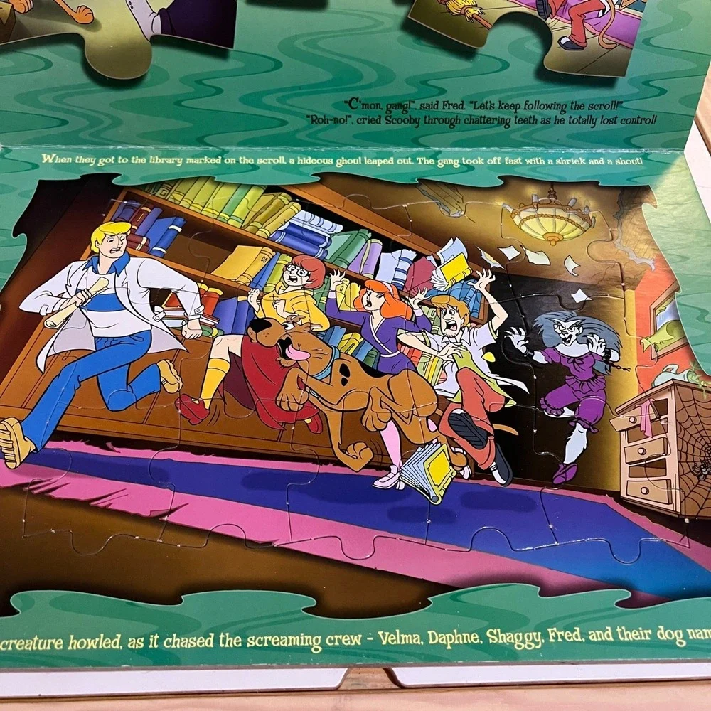 Scooby Doo Mystery Puzzle‎ Party 6 Big Puzzles Pages Hanna Barbara Shaggy  Velma