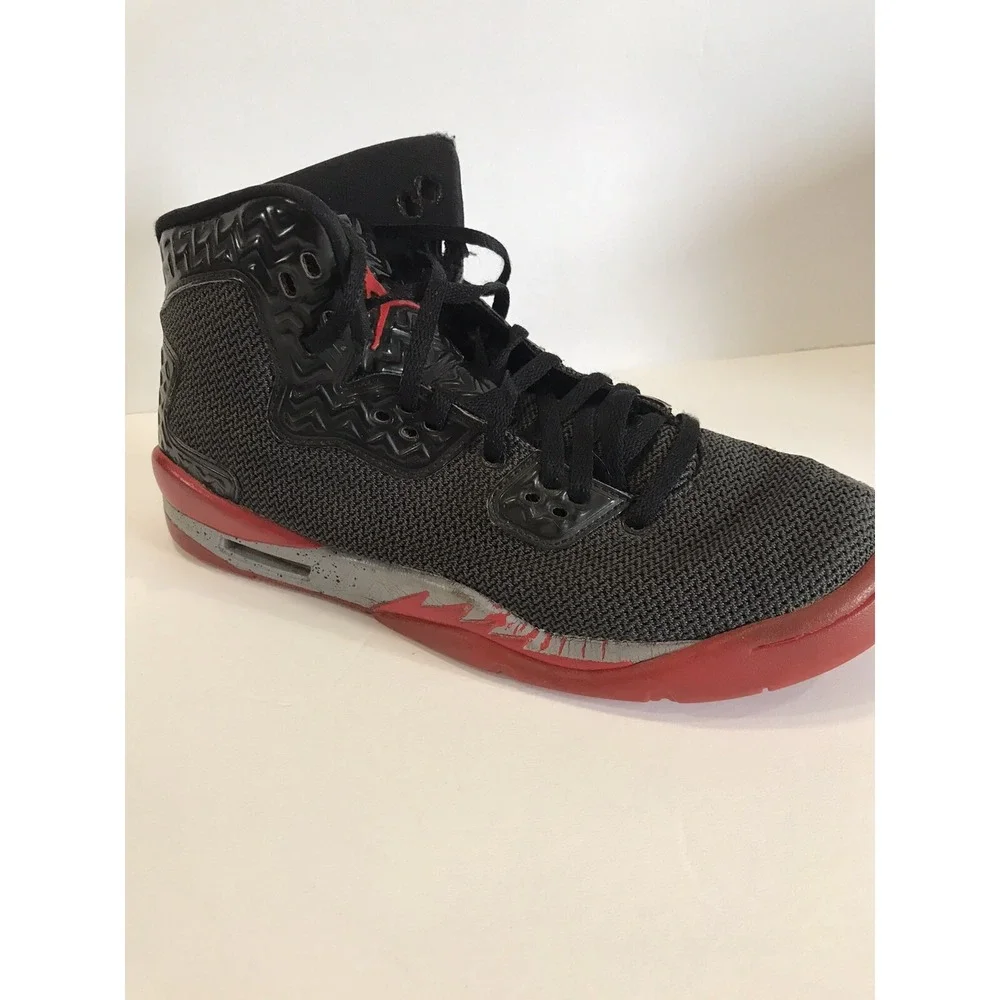Nike Air Jordan BK high top black red and gray size 7Y‎