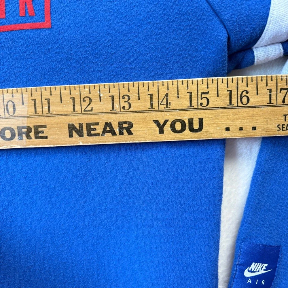 Nike Air Sweatshirt Kids‎ Size 7 6-7 Years Blue Crewneck Spell Out