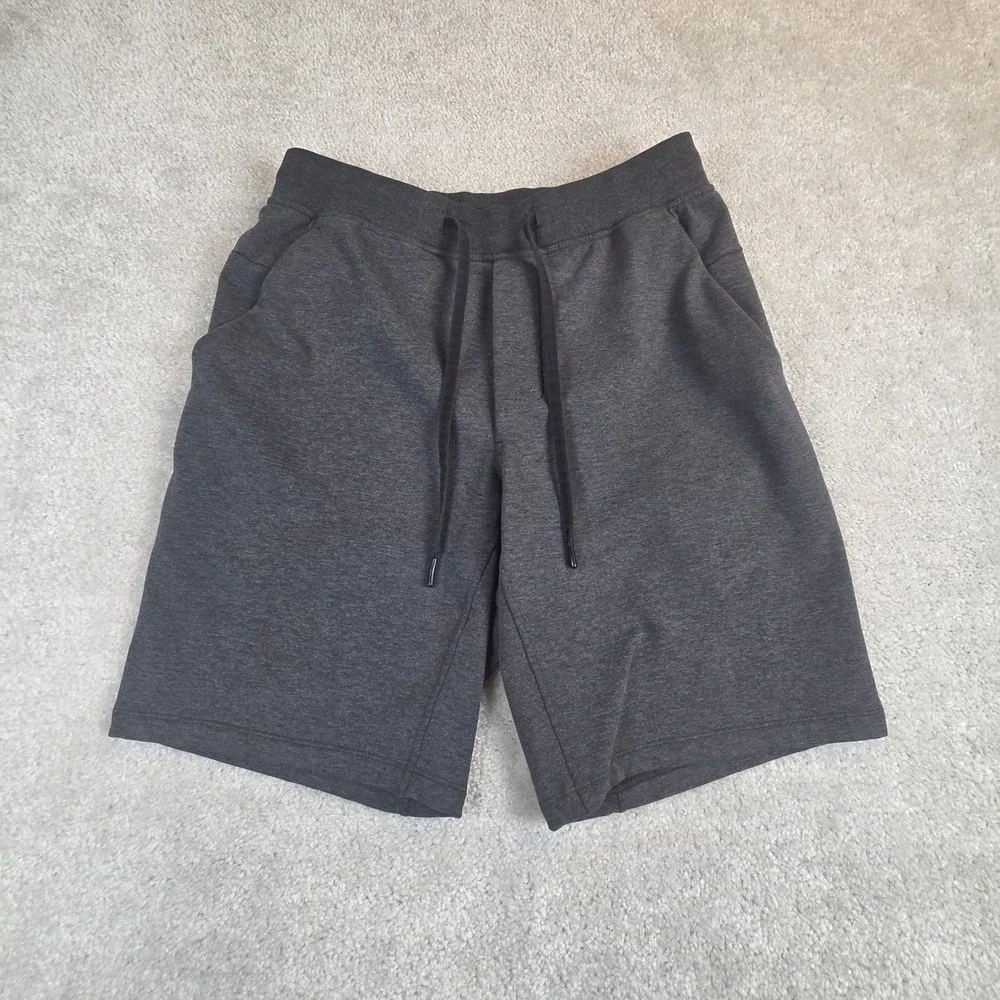 Lululemon Mens City Sweat Short 9 Inch Heathered Charcoal Grey Size M Medium