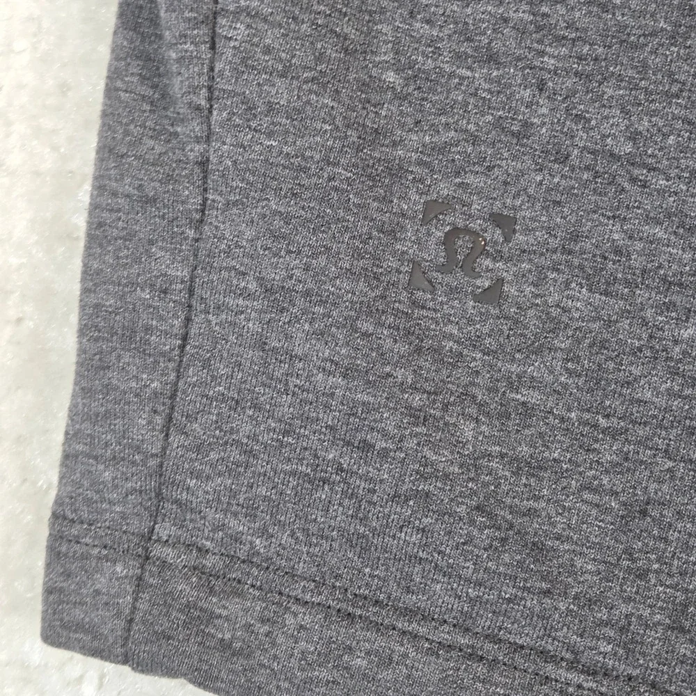Lululemon Mens City Sweat Short 9 Inch Heathered Charcoal Grey Size M Medium