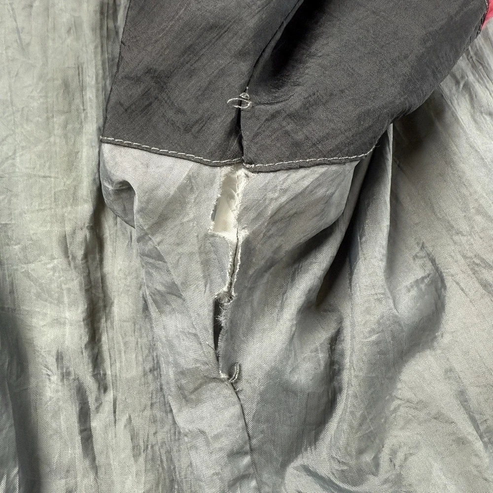 Vintage Athletic Works Windbreaker Jacket‎ Colorblock Black Red Gray Men's Large