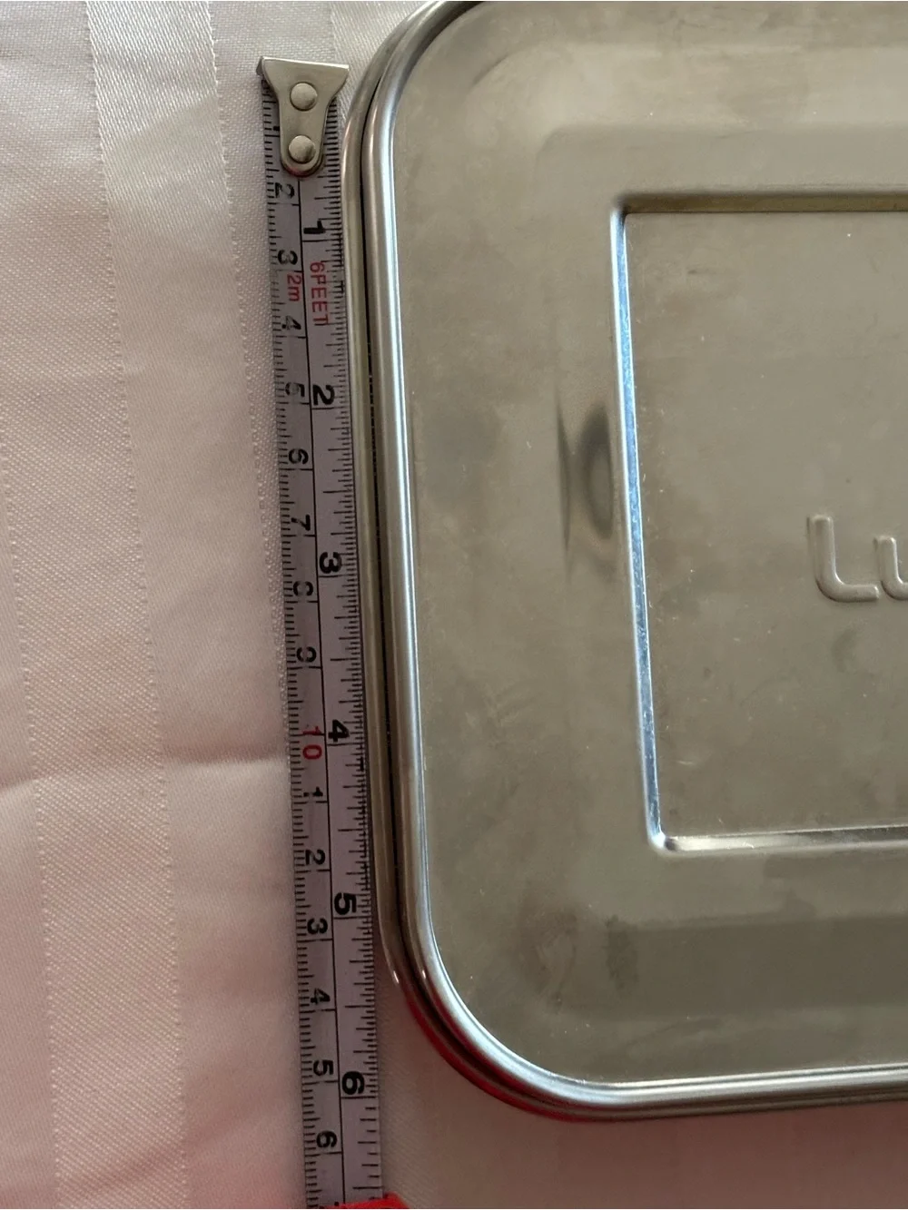 LunchBots Stainless Steel 5-Compartment Rectangular Food Storage Container