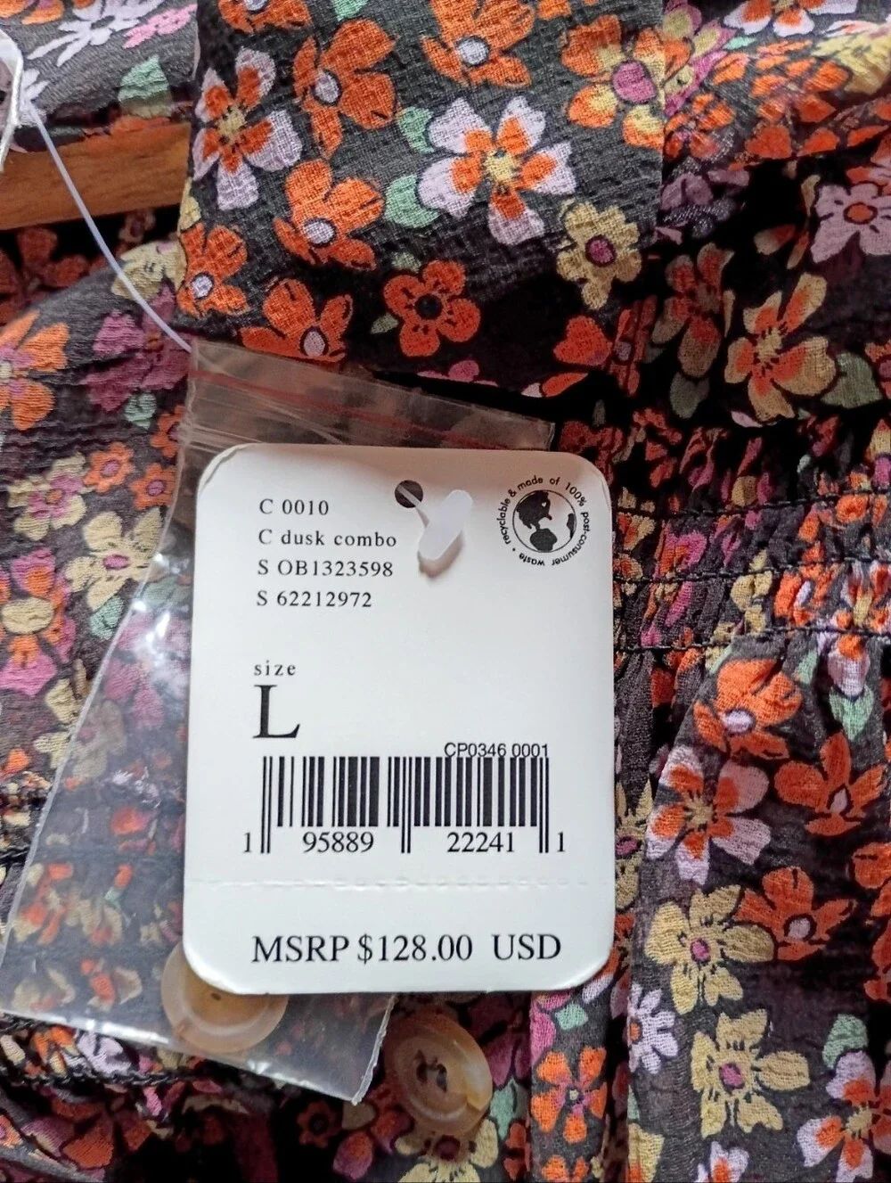 NWT Free People 'Bonnie' Retro Floral Dress