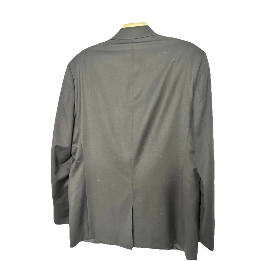 Michael‎ Kors Men's 42L Wool Two Silver Button Navy Blazer Sport Coat Jacket